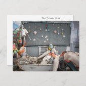 Reel Lazy Fisherman Crew Postkarte (Vorne/Hinten)