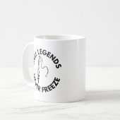 Reel Leges nie Freeze | Eisfischerei Kaffeetasse (Vorderseite Links)