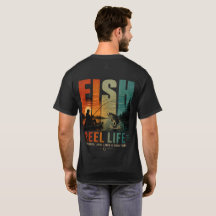 Reel Life Vintage-Sonnenuntergang-Angeln
