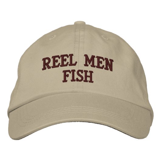 Reel Men Fish bestickter Hut (Vorderseite)