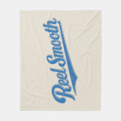 Reel Smooth Fisherman | Retro Coastal Life Fishing Fleecedecke (Vorderseite)