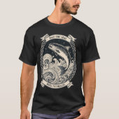 Reel the Beasts u2013 Norse Knotwork Mythology Vik T-Shirt (Vorderseite)