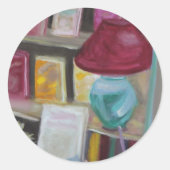 REELBOOKS: FONTAINEBLEAU FRANKREICH RUNDER AUFKLEBER (Vorderseite)