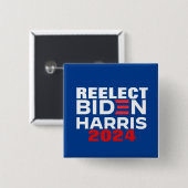 Reelect Biden Harris 2024 Button (Vorne & Hinten)