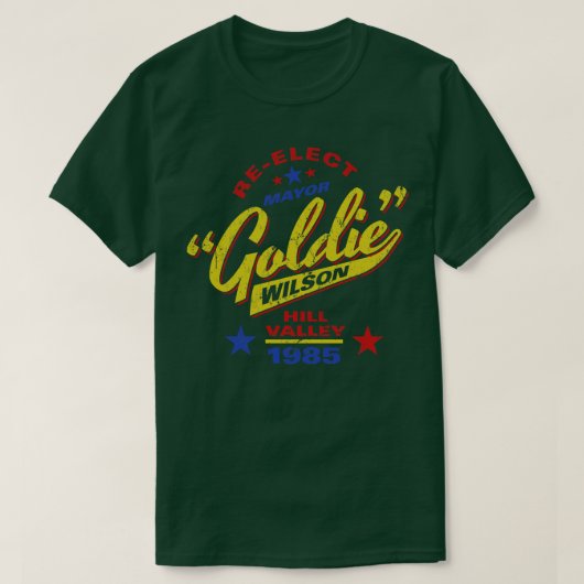 Reelect Mayor Goldie Wilson T-Shirt (Design vorne)