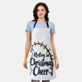 Reeling in Weihnachten Chefangeln Weihnachten Lich Schürze (Getragen)