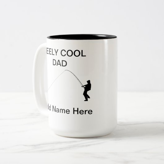 "REELY Cool Vater" Anpassbare Tasse (Vorderseite Links)