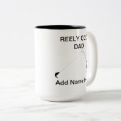 "REELY Cool Vater" Anpassbare Tasse (VorderseiteRechts)