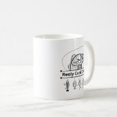 "Reely Cooler Vater" Fischerei-Tasse Kaffeetasse (VorderseiteRechts)