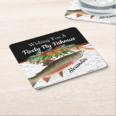 Reely Fischen Weihnachten Weihnachten leer Klein Rechteckiger Pappuntersetzer (angewinkelt)