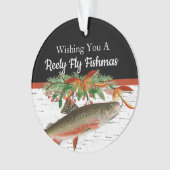 Reely Fishing Fishmas Fischen Weihnachten Ornament (Vorderseite)