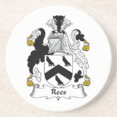 Rees Familienwappen Untersetzer (Vorne)