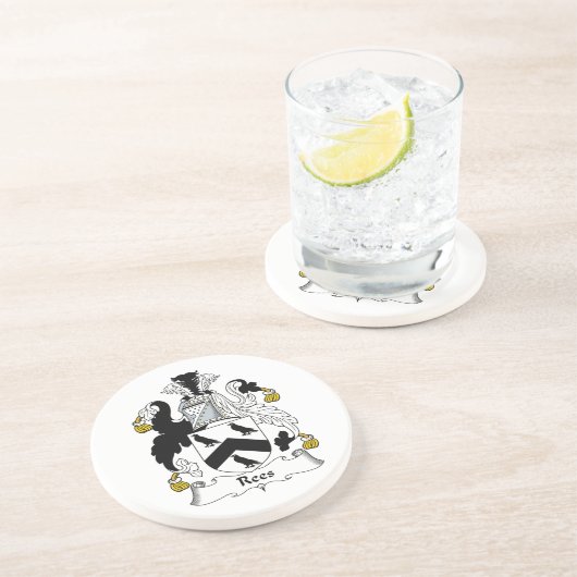 Rees Familienwappen Untersetzer (Seite)