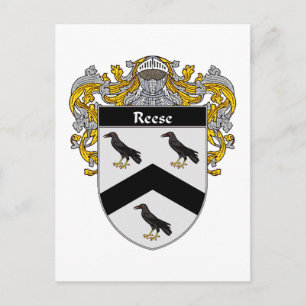 Reese Coat of Arms (mantled) Postkarte
