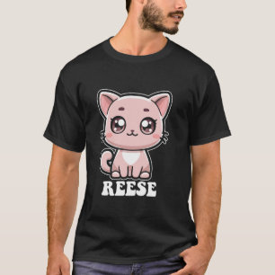 Reese Niedlich Cat Kitten Design for Girls Name Re T-Shirt