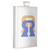 Reese Rideout Blue & Gold Fask Flachmann (Rechts)