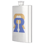 Reese Rideout Blue & Gold Fask Flachmann (Links)