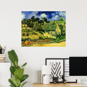 Reetgedeckte Cottages, Cordeville von Vincent van  Poster