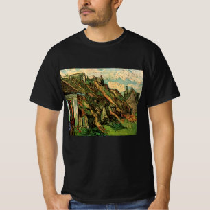 Reetgedeckte Sandstein Cottages von Vincent van Go T-Shirt