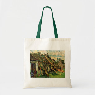 Reetgedeckte Sandstein-Cottages von Vincent van Go Tragetasche