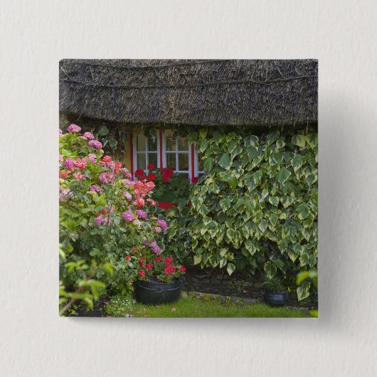 Reetgedecktes Cottage, Adare, County Limerick, Button (Vorderseite)