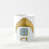Reetgedecktes Cottage Häuschen Kaffeetasse (Mittel)