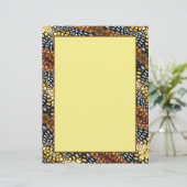 Reeve's Fasant Feathers 8.5 x 11 Stationary (Stehend Vorderseite)