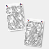 Reeves Landkreis RCHD Telefonnummern Abzeichen Ausweis (Vorder- & Rückseite)