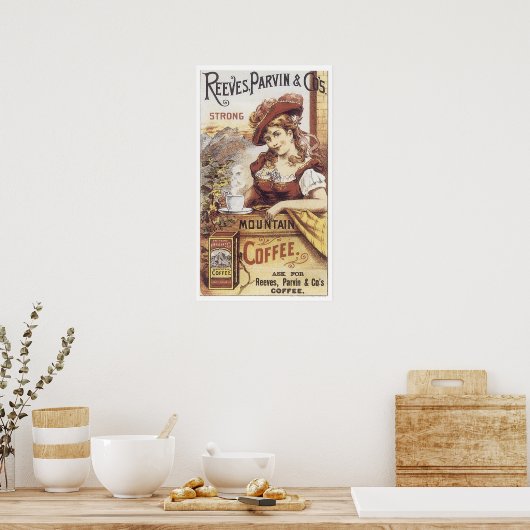 Reeves Parvin Strong Coffee Poster (Küche)
