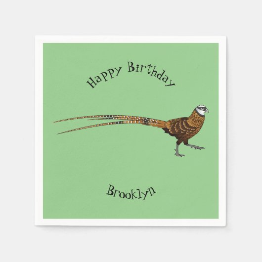 Reeves's faszinierende Cartoon-Abbildung Serviette (Vorderseite)