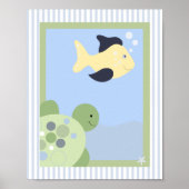 REF TURTLE FISH 8x10 BABY KINDERZIMMER ROOM DRUCKE (Vorne)