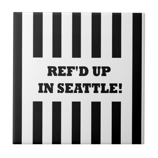 Ref war in Seattle mit Ersatzreferenten Fliese (Vorderseite)
