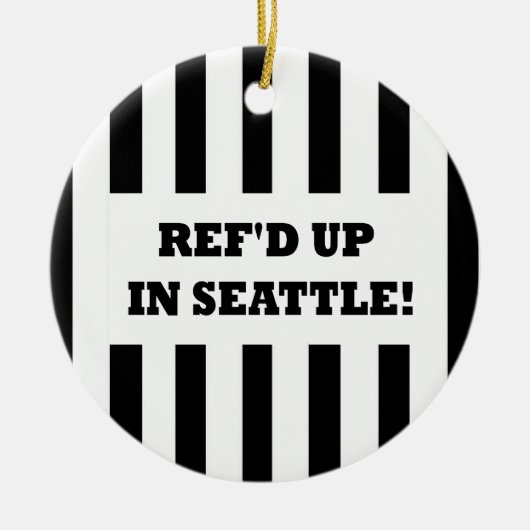 Ref war in Seattle mit Ersatzreferenten Keramikornament (Vorne)