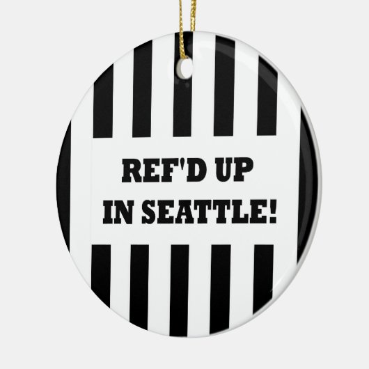 Ref war in Seattle mit Ersatzreferenten Keramikornament (Links)