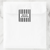 Ref war in Seattle mit Ersatzreferenten Quadratischer Aufkleber (Tasche)