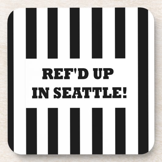 Ref war in Seattle mit Ersatzreferenten Untersetzer (Vorderseite)