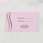 REFEN SIE EINE FREUNDE Black Glitzer Gold & Pink C Empfehlungskarte (Rückseite)