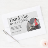 Referat Real Anwesen Vielen Dank Business Square O Rechteckiger Aufkleber (Umschlag)