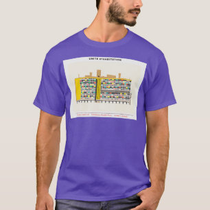 Referat Wohnraum Moderne Illustration von Le Corbu T-Shirt