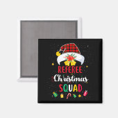 Referee Christmas Squad Santa Hat Umre Match  Magnet (Vorderseite/Rückseite)