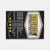 Referee Hourly Rates Funny Umpire  Fleecedecke (Vorderseite (Horizontal))