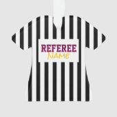REFEREE NAME Sportteam Farben Streifen Ornament (Vorderseite)