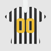REFEREE NAME Sportteam Farben Streifen Ornament (Rückseite)