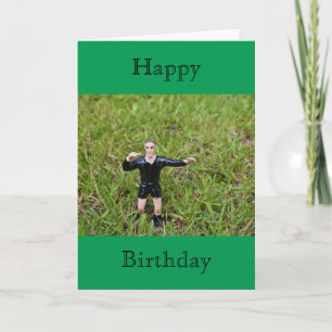 Referee Soccer/Football Happy Birthday Card Karte