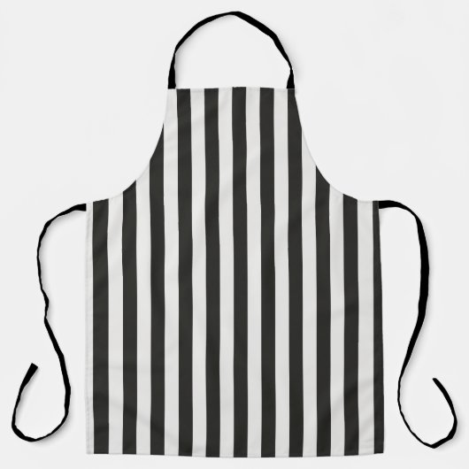 Referee Striped Classic Black & White Vertical  Schürze (Vorderseite)