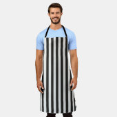 Referee Striped Classic Black & White Vertical  Schürze (Getragen)