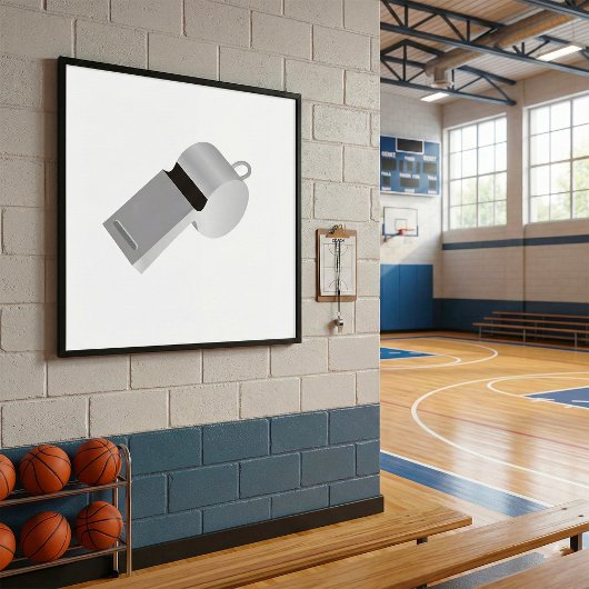 Referees Whistle Poster