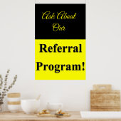 Referendarprogramm für Salon Barbershop-Plakate Poster (Küche)