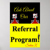 Referendarprogramm für Salon Barbershop-Plakate Poster (Vorne)