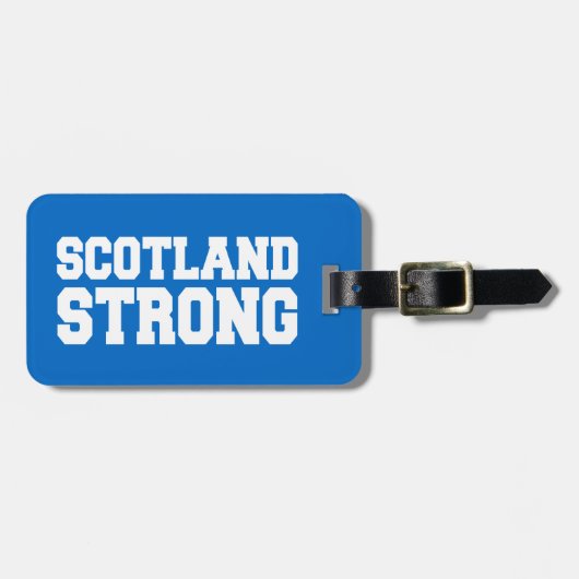 Referendum in Schottland unabhängig von Blue Gepäckanhänger (Vorderseite horizontal)